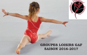 Groupes GAF Loisirs  saison 2016-2017
