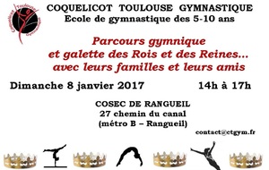 Fête de la Galette des écoles de gymnastiques acrobatiques et artistiques 5-10ans - dimanche 8 janvier 2017 - Cosec de Rangueil