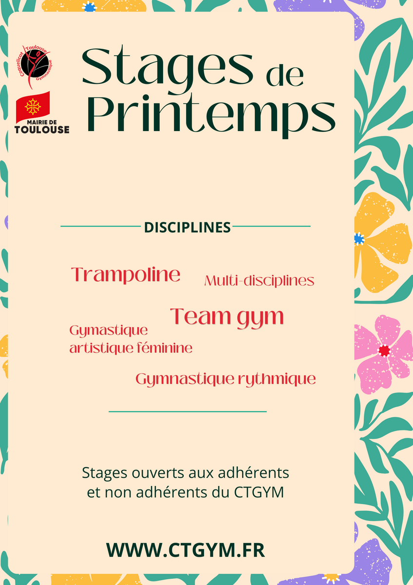 Stage loisirs des vacances de printemps 2026