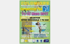 GAC : Bilan Sélective inter-régionale 1 - Colomiers - 10 et 11 mars 2017