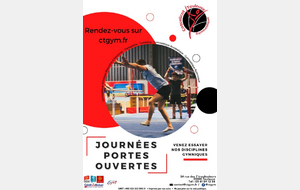 Inscriptions aux journées portes ouvertes du CTGYM: Venez découvrir nos disciplines gymniques !