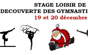 Ouverture du stage loisir de Noël - Découverte des gymnastiques - 19 et 20 décembre 2022