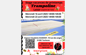 TR- Stage vacances de Printemps