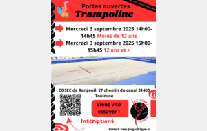 TR- Portes ouvertes 3 septembre COSEC